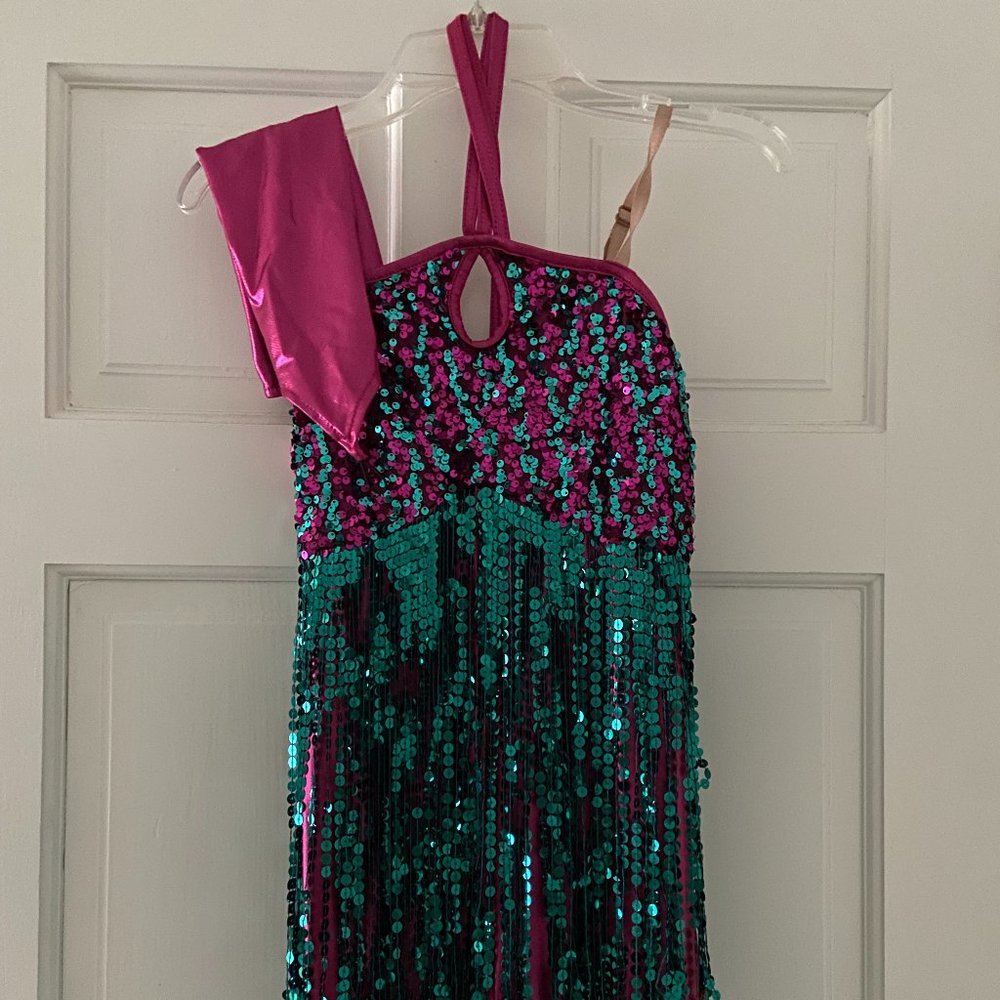 Dance/Figure Skating Mermaid costume (w/gloves!) - Art Stone